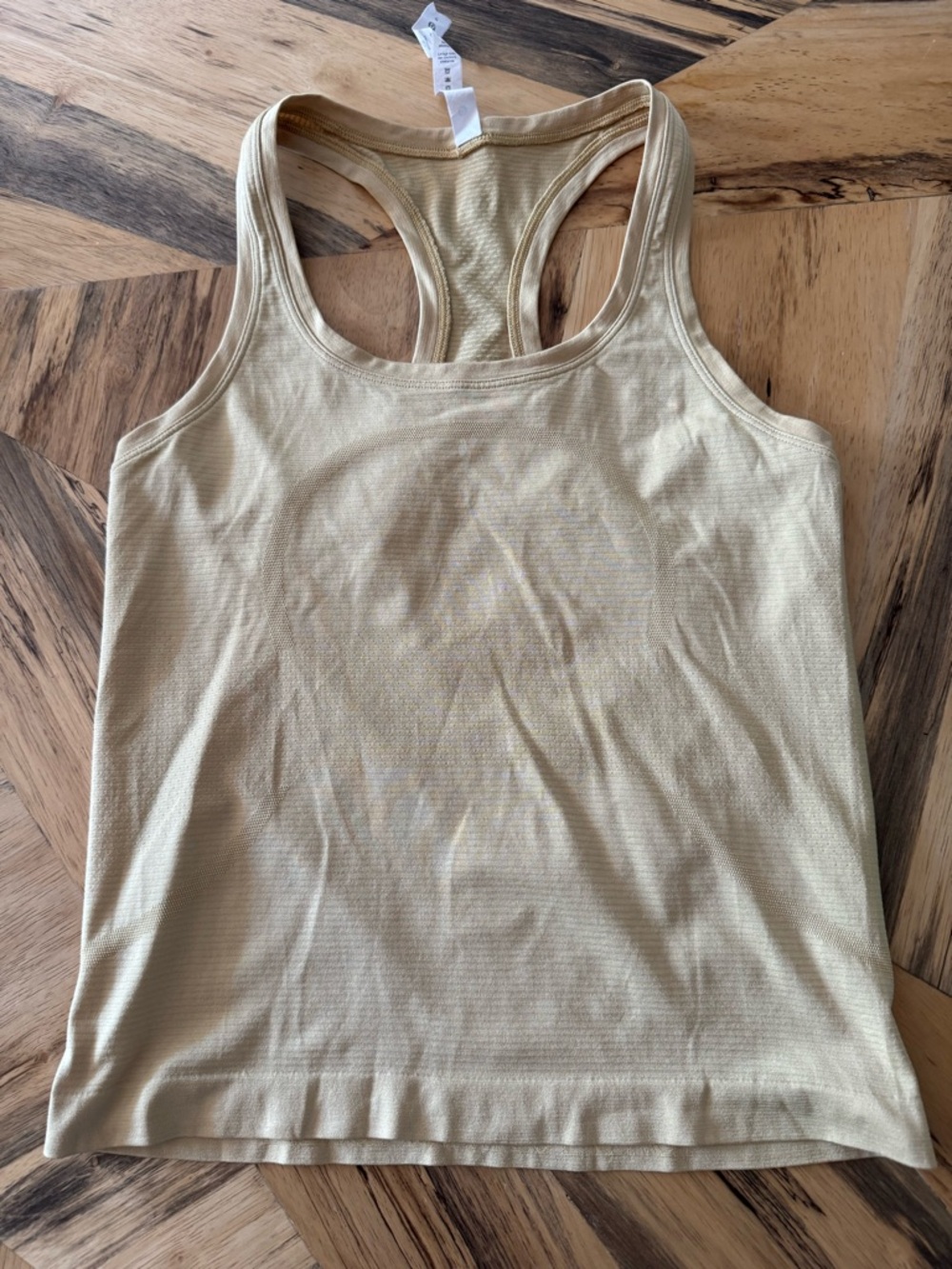 lululemon athletica gold/tan swiftly tank